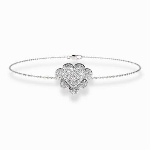 Silver Heart Bracelet